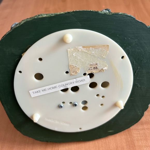 Music box spins around plays country home windmill on top of old mill house - Picture 5 of 5